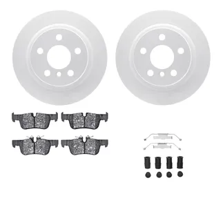 R1 Concepts WDUH1-32048 Carbon Series Brake Rotors W/ 5000 Oep Brake Pads & Hdw
